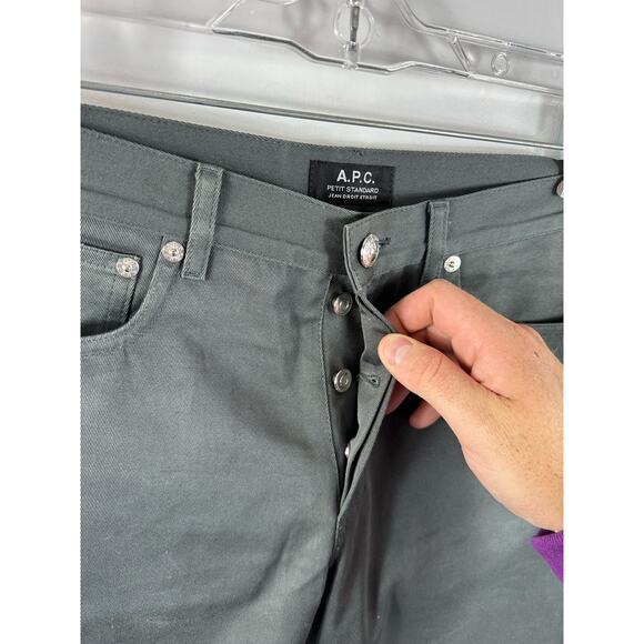 APC Petit Standard Jean Grey Slim Straight Leg NWOT Size 31 - Picture 11 of 11